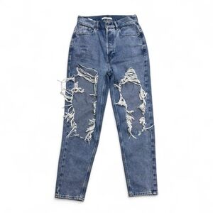 PacSun Distressed Denim Ultra High Rise Slim Jeans